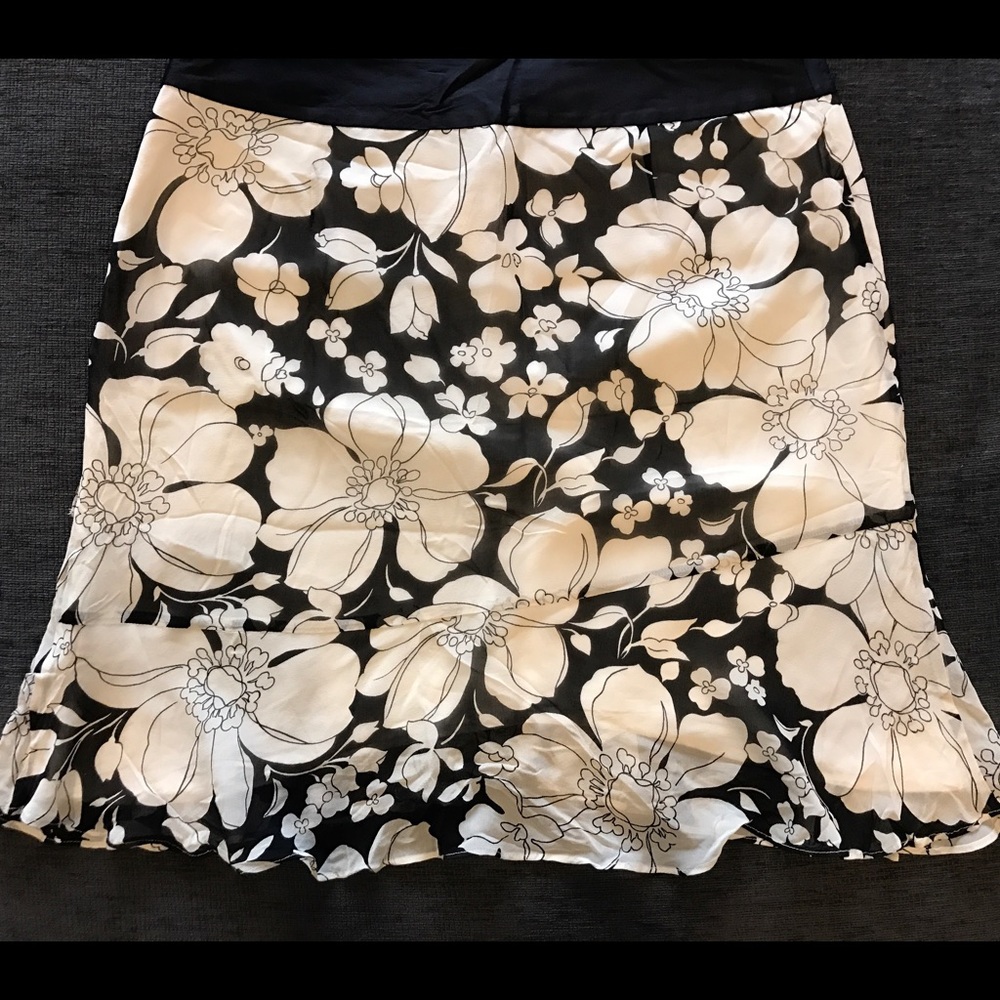 Banana Republic Silk Floral Skirt