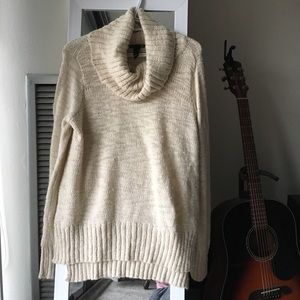 Cream cowl neck sweater