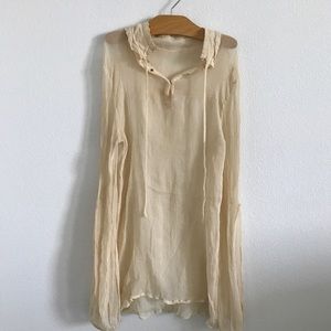 Free People Sheer Blouse... Free People Sheer Blouse...