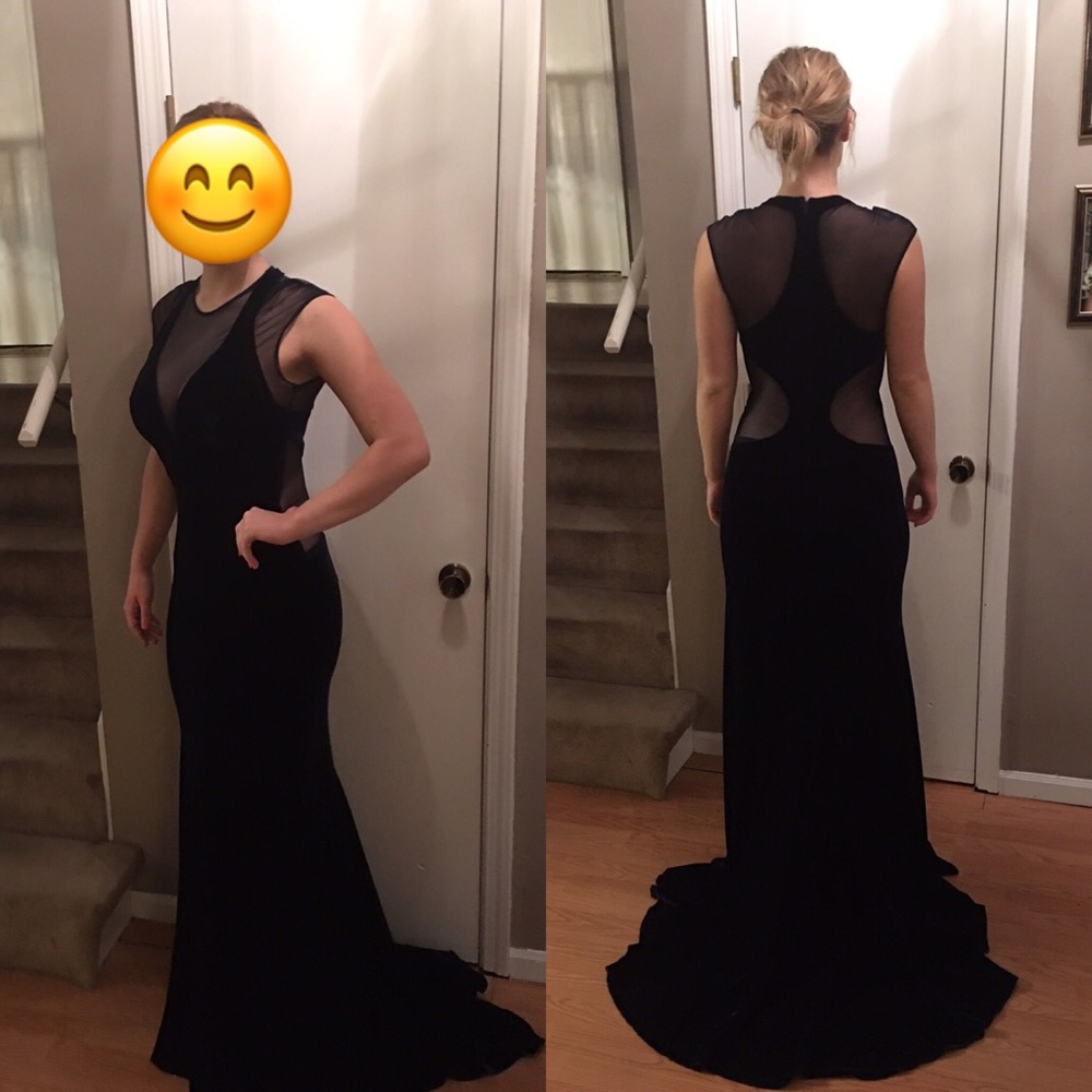 Custom velvet pageant gown