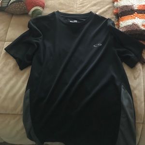 Champion black and grey mesh workout shirt