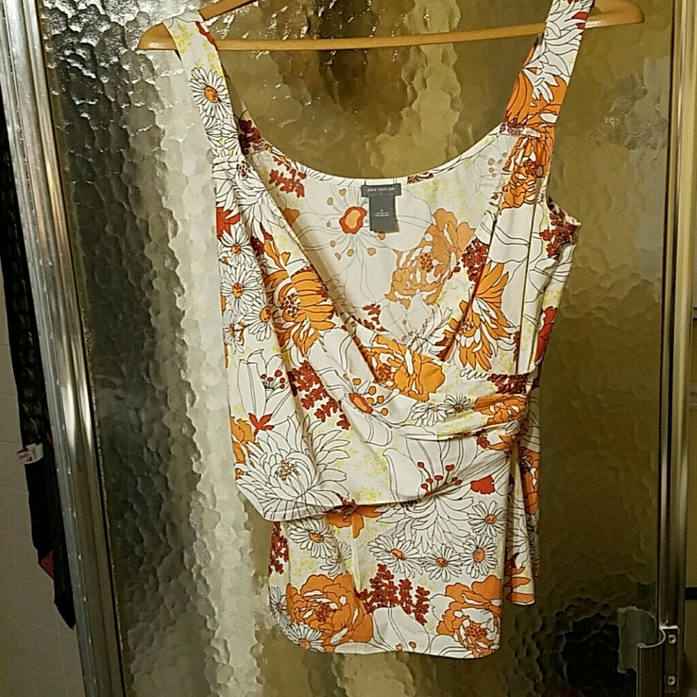 Ann Taylor strappy blouse.