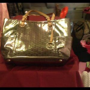 Silver Michael Kors Tote