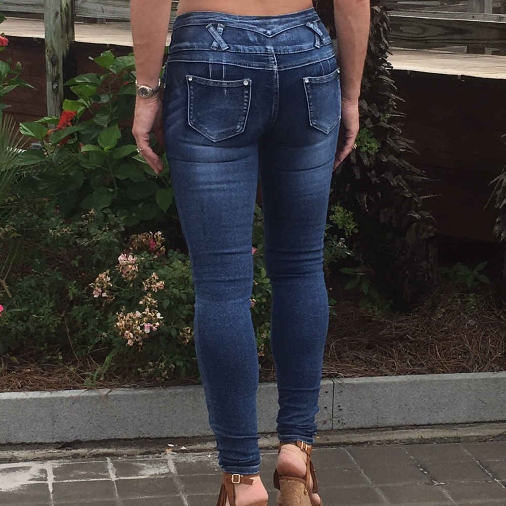 5✨Distressed skinny jeans juniors - Picture 4 of 4