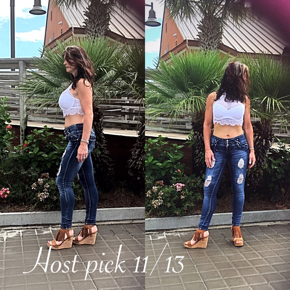 5✨Distressed skinny jeans juniors - Picture 1 of 4