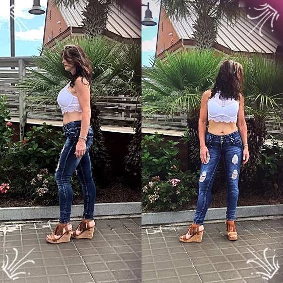 5✨Distressed skinny jeans juniors - Picture 2 of 4