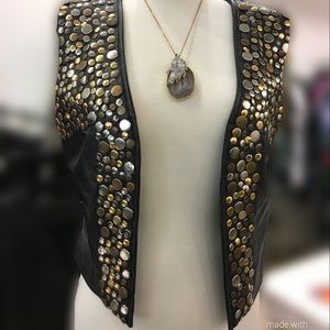 PELLE d'arte by NAIRANA Hippy Studded Vest
