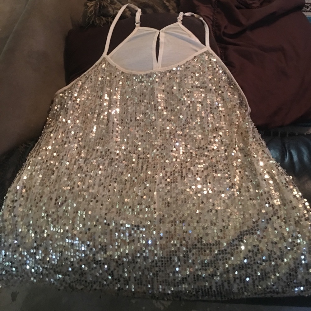 Sequin tank top