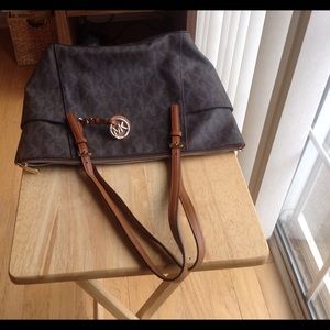 Brown Signature Michael Kors Tote