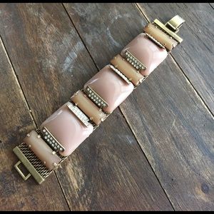 J.Crew Pale Pink Stone Bracelet