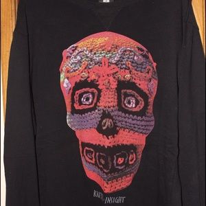 Black crew neck sweater