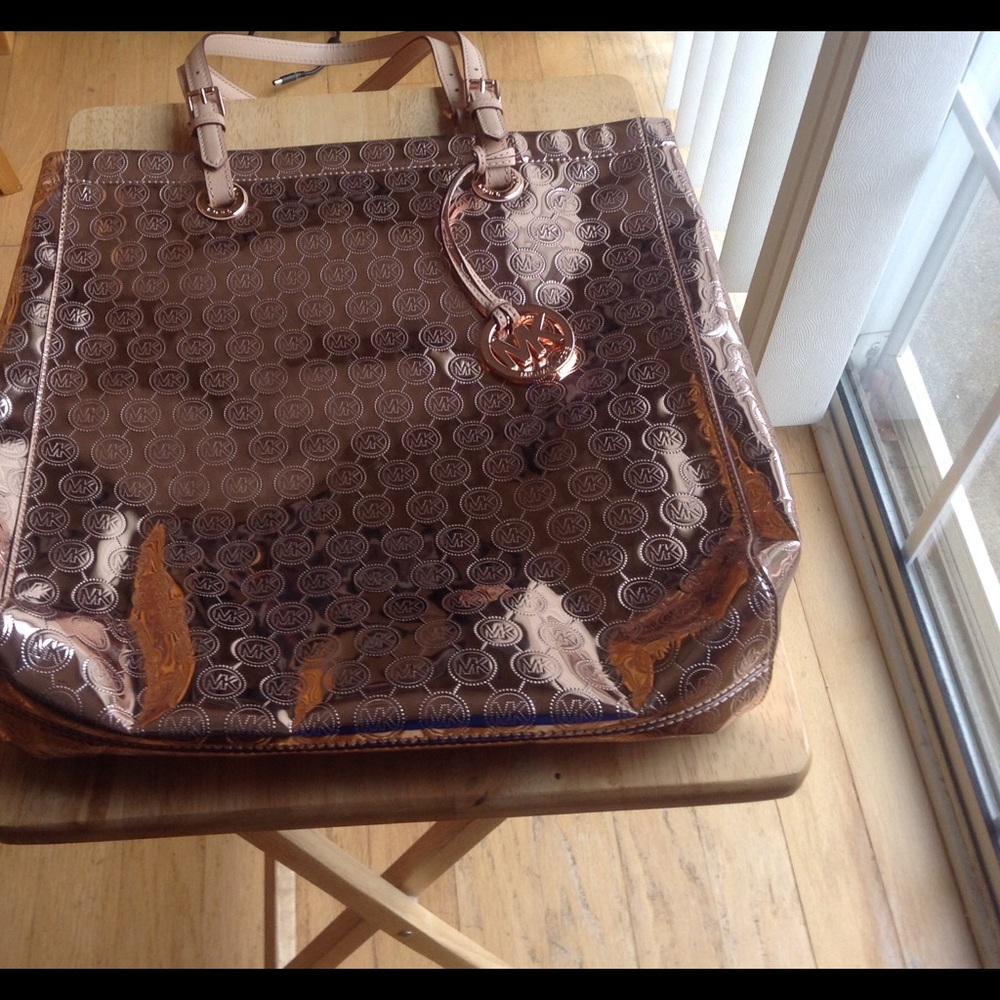 Pink Patent Michael Kors Tote