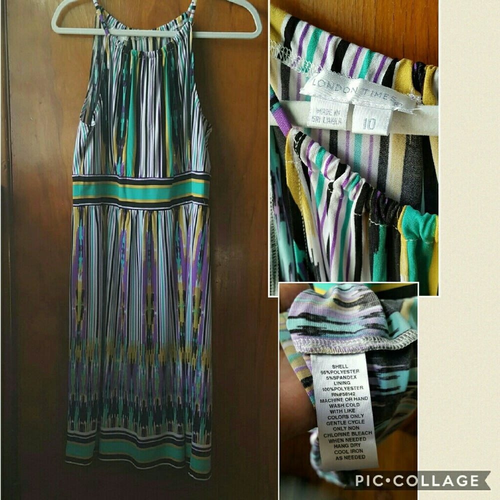 London Times Keyhole sleeveless dress - sz 10