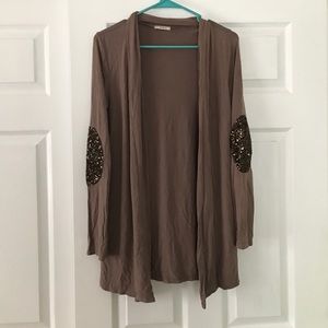 Mon Ami Sequin Elbow Cardi