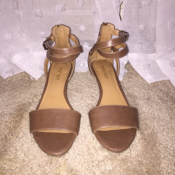nine west low heel sandals