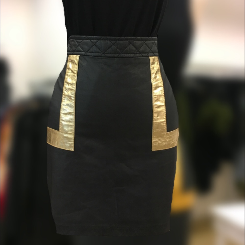 PELLE d'arte by NAIRANA Leather Skirt