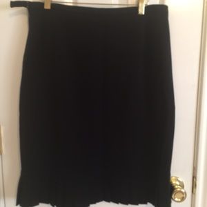 Black a-line skirt