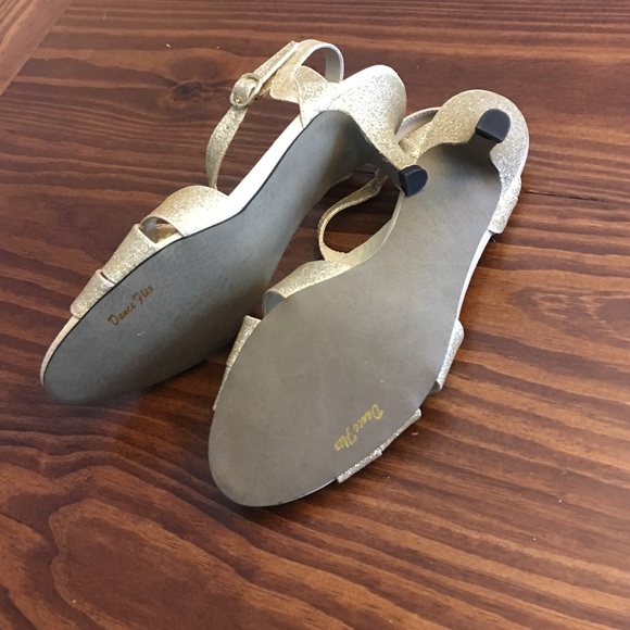 Gold glitter heels - Picture 3 of 4