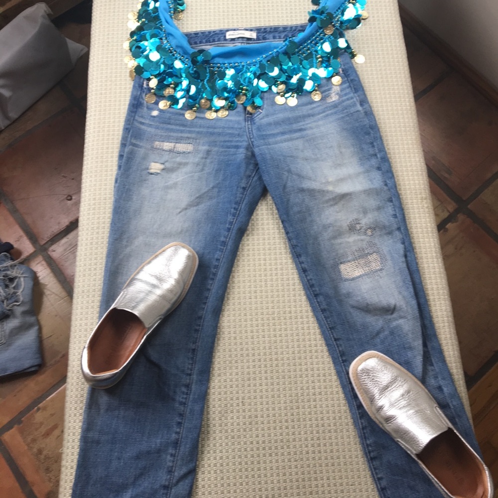 Abercrombie Distressed Boyfriend Jeans
