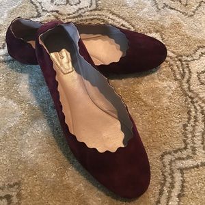 Chloe suede ballet flat