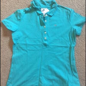 Lacoste Turquoise Classic Fit Pique Polo