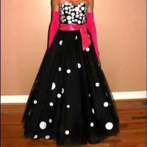Polka Dot prom dress