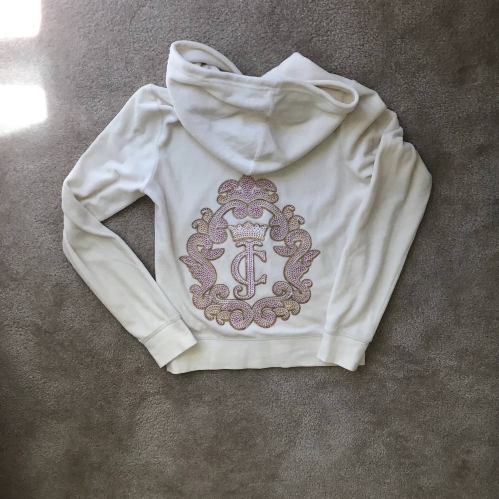 Juicy couture white hoodie