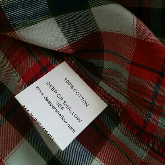 NWT Red plaid lace shirt - Picture 4 of 4