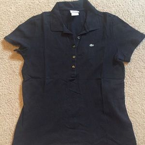 Lacoste Black Classic Fit Pique Polo