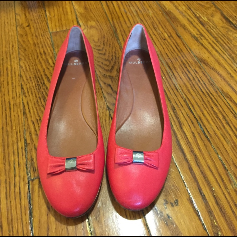 Mulberry RED flats