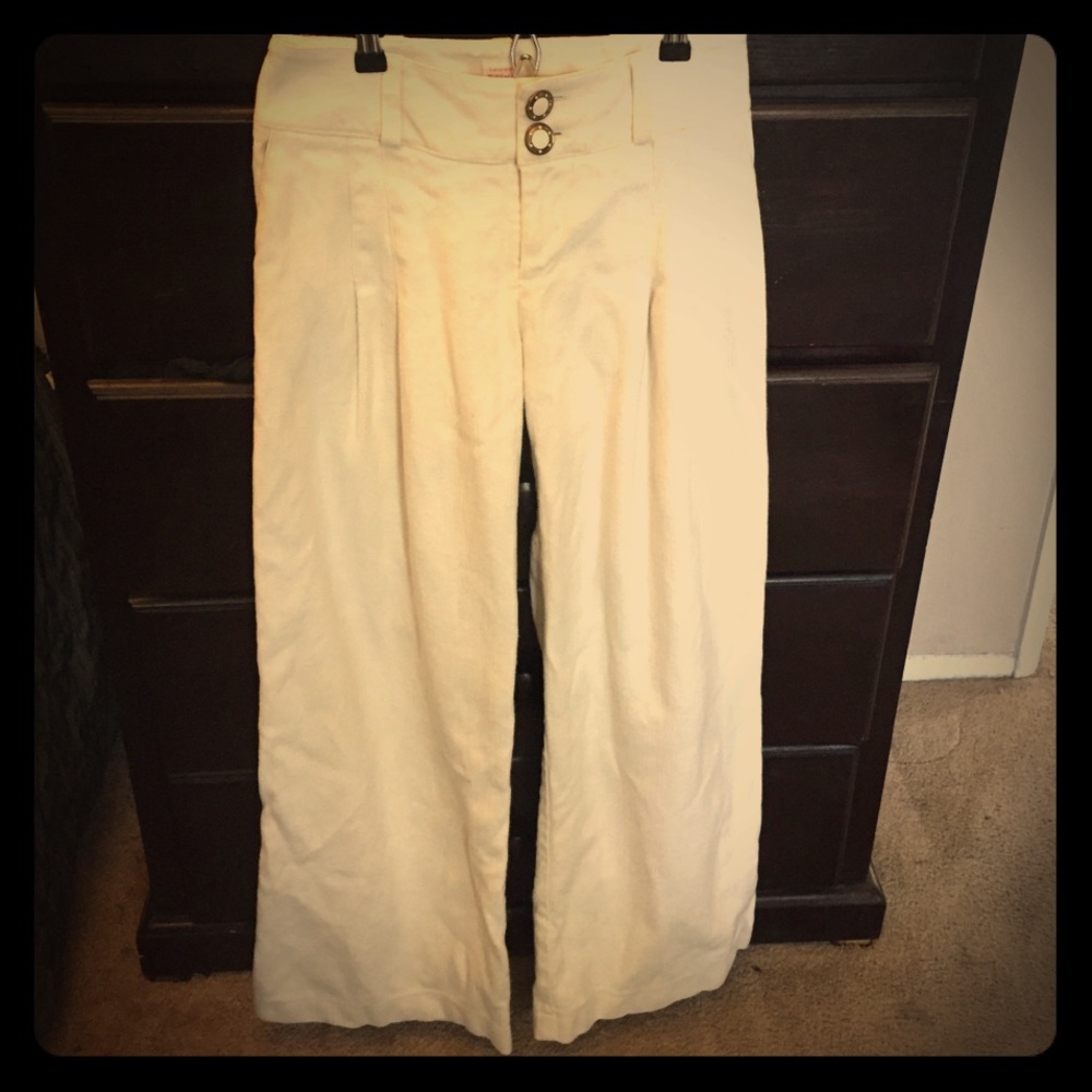Mid rise pleated sprint pants