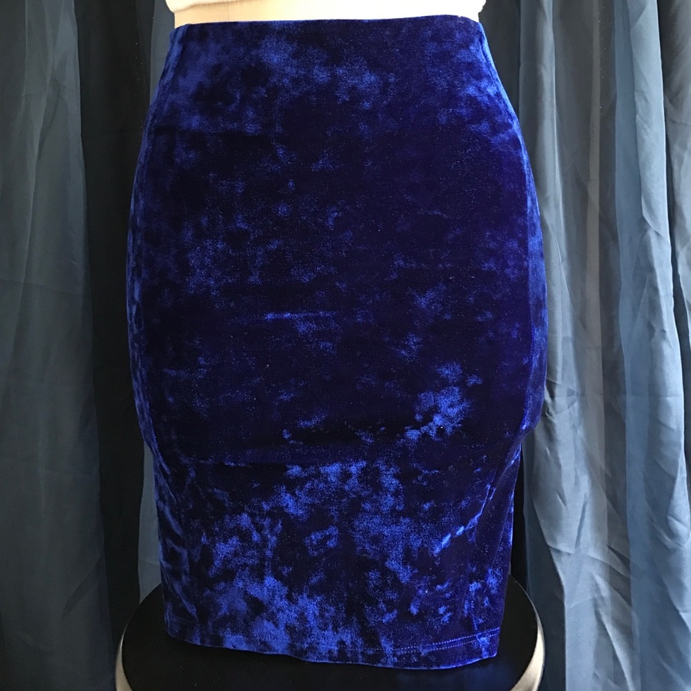 Crushed Velvet Skirt