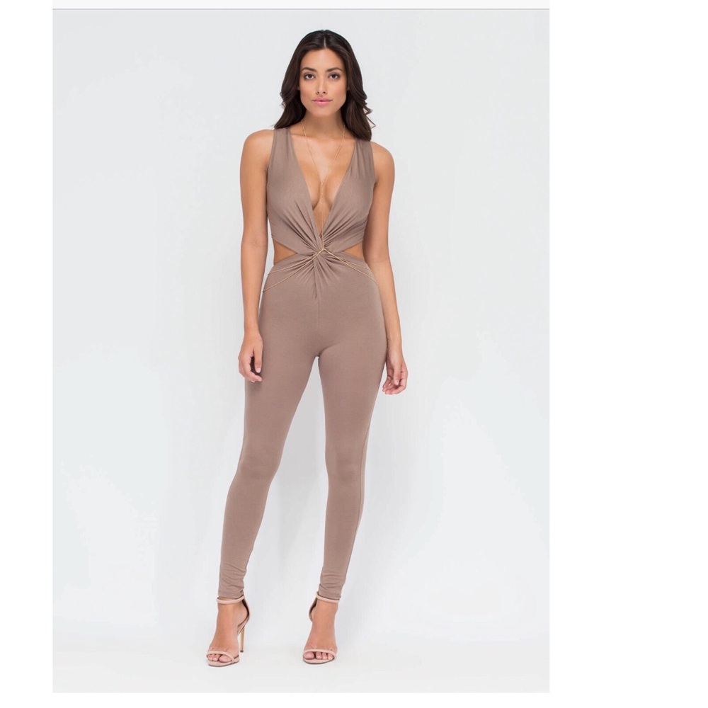Nude Jumpsuit! Worn Once!