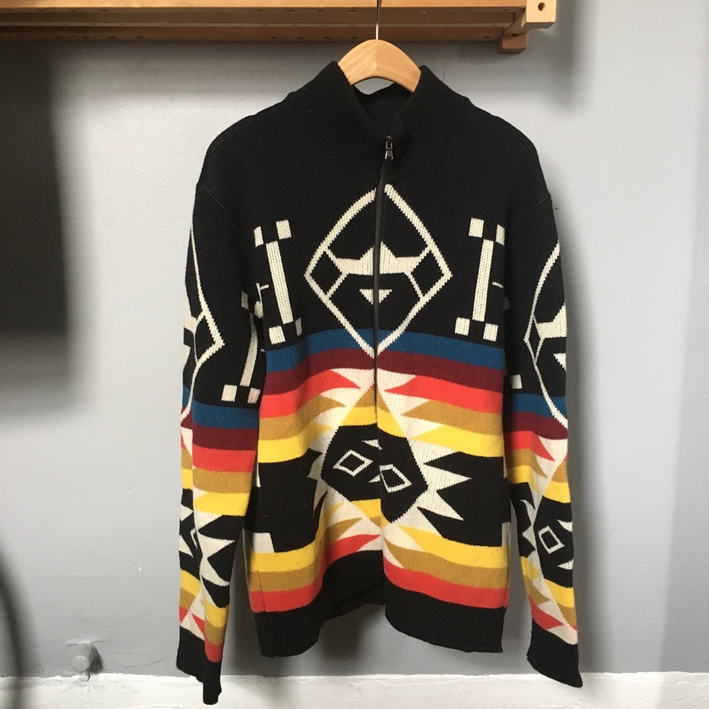 Tom & Hawk Zip-Up Sweater