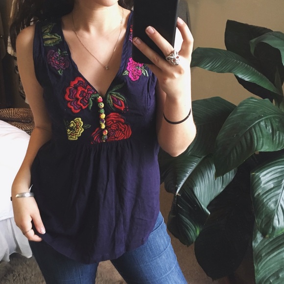 Anthropologie Tops - ANTHROPOLOGIE/ floral tank