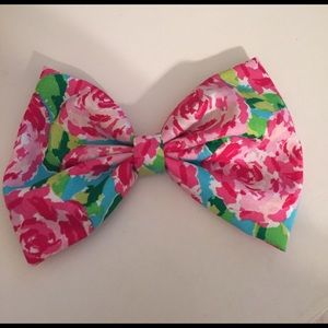 Large hpfi inspired Lilly Pulitzer fabric bow