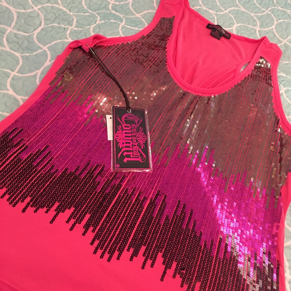 Rock & Roll Cowgirl Sequin tank