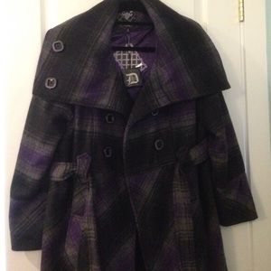 Dollhouse Plaid Pea Coat