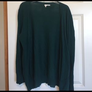 Green cardigan