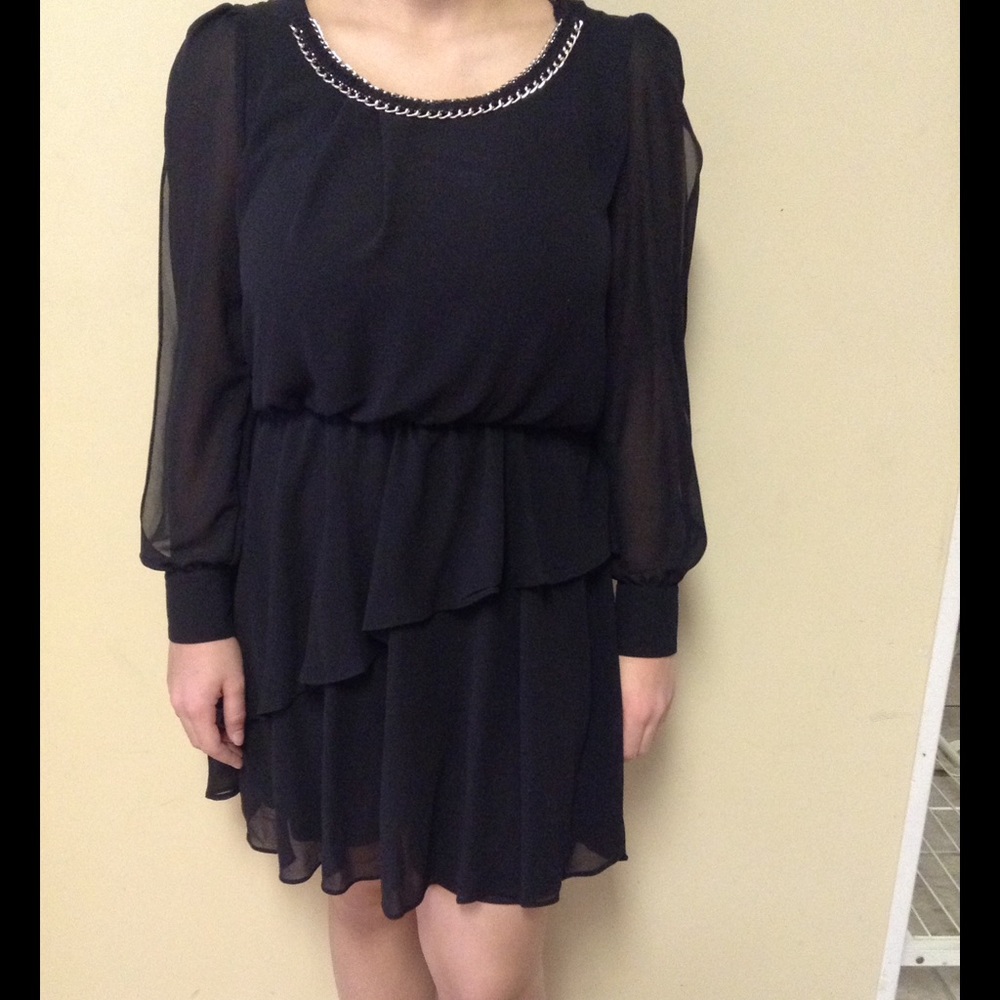 Macy's Black long sleeve dress