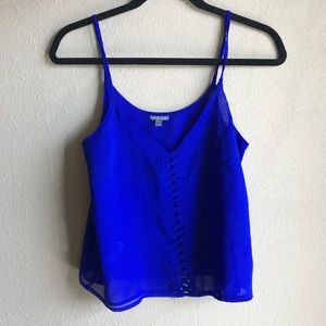 bright blue tank