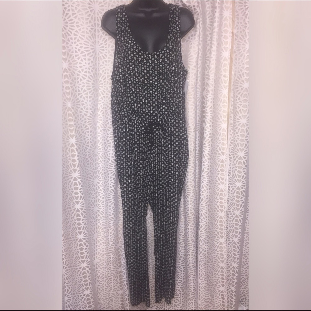 Black and Creme Jumpsuit