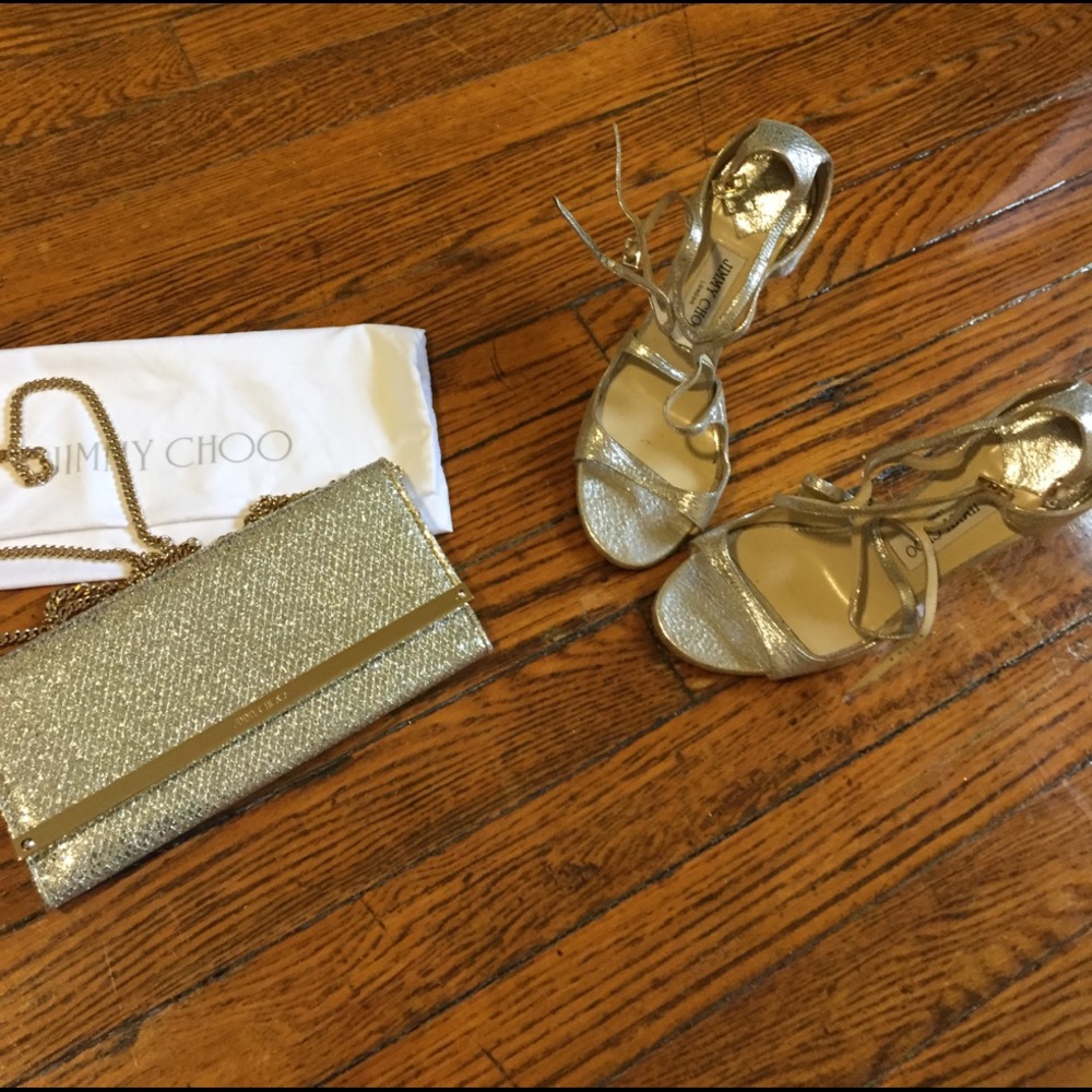 Jimmy Choo Clutch and Shoes