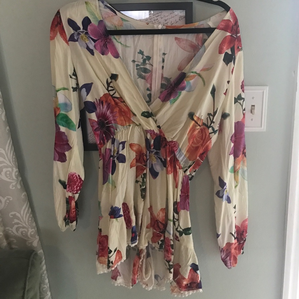 Floral boutique romper