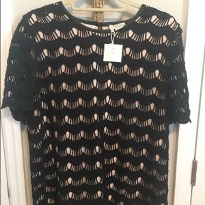 kate spade ♠️ shift lace blouse