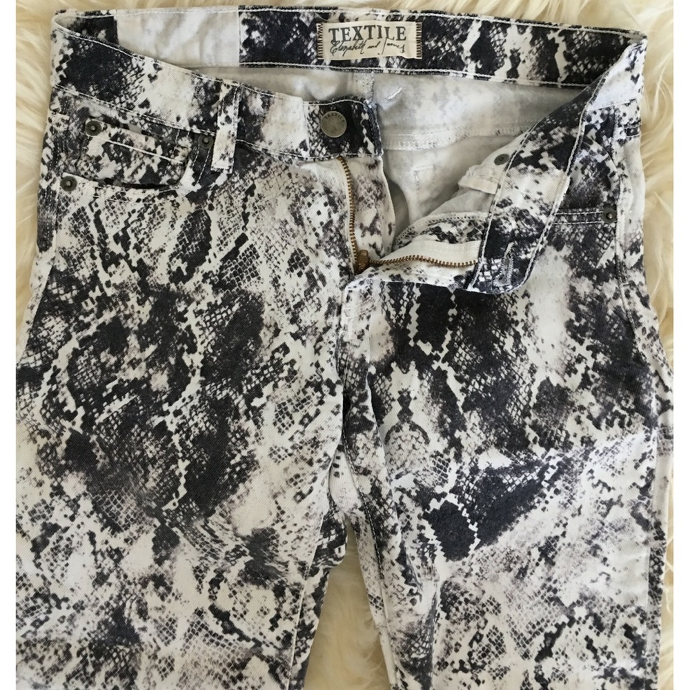 Textile Jeans-Snake Print Jeans-Size27" - Picture 3 of 4