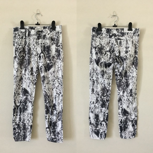 Textile Jeans-Snake Print Jeans-Size27" - Picture 2 of 4