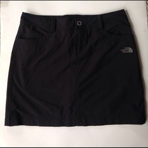 Black North Face skort.