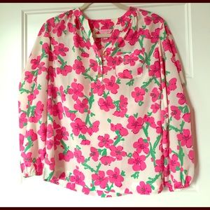 Lilly Pulitzer floral print blouse