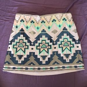 Express sequin skirt